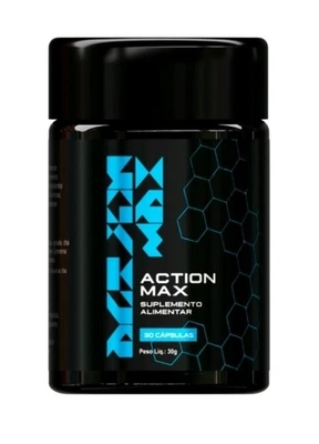 Action Max Blue - Natürlicher Energie- und Fatburner für ganztägige Unterstützung 30 Kapseln - Bild 1 von 2