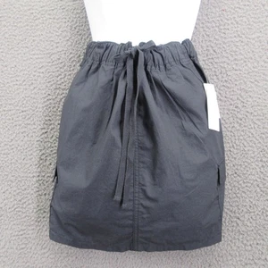 Abound Rock Damen XS schwarz Nacht Cargo Taschen elastische Taille Kordelzug Neu mit Etikett - Bild 1 von 12