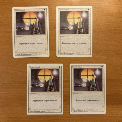 Death Ward x4 NEVER PLAYED Revised MTG Magic: The Gathering 4x FAST SHIPPING - Image 1 of 2