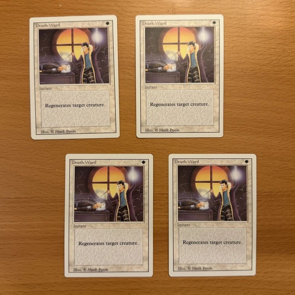Death Ward x4 NEVER PLAYED Revised MTG Magic: The Gathering 4x FAST SHIPPING - Image 1 of 2