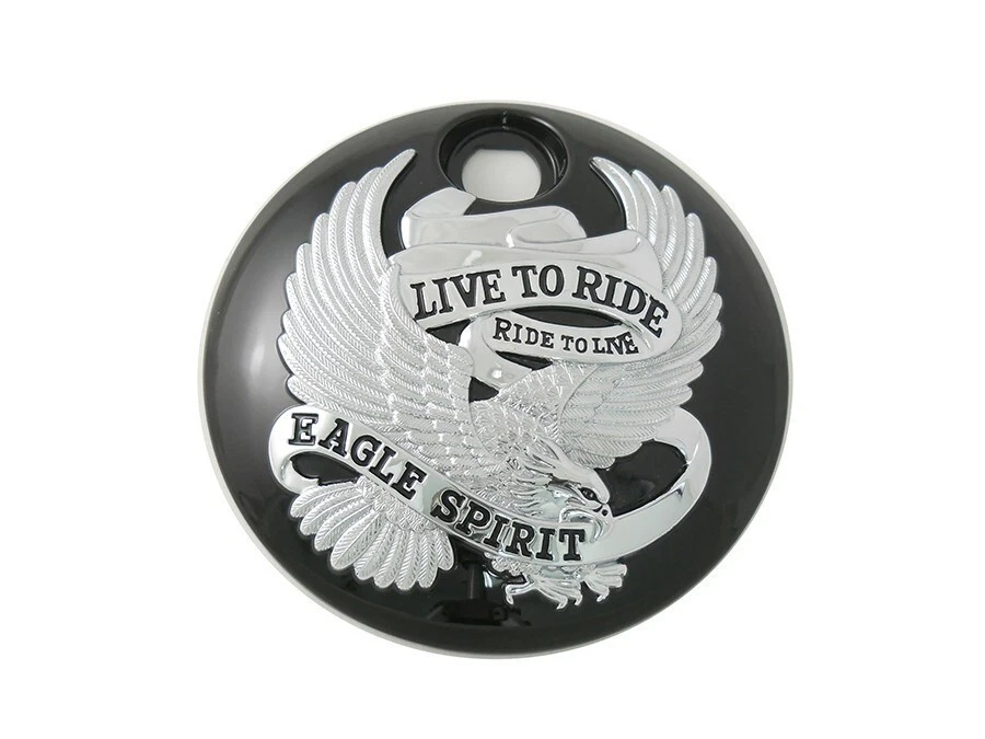 Puerta consola tanque combustible Eagle Spirit cromada y negra V-Twin 38-0495 08-24 Touring Foto 1 de 1