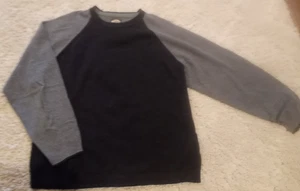 Tommy Bahama 100% Cotton Gray Black Pullover Long Sleeve Crewneck Sweater XL - Picture 1 of 4