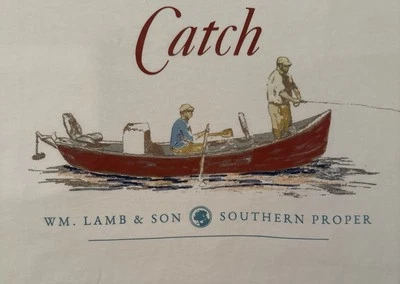 NUEVA Camiseta Southern Propia Blanca Bolsillo Caballero Catch Algodón Talla Pequeña Foto 1 de 4