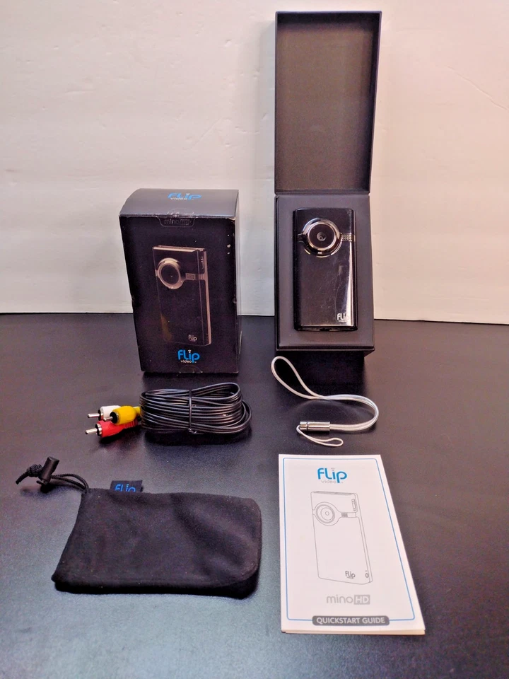 Flip Video MinoHD F460B Flash Media Camcorder In Original Box - Image 1 of 4