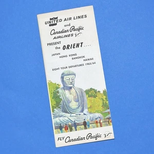 Canadian Pacific Airlines 1963 The Orient Tour Brochure United Air Japan Vintage - Picture 1 of 11