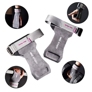 A Pair Durable Grips for Weight Lifting Anti-Slip Gloves Powerlifting - Picture 1 of 16
