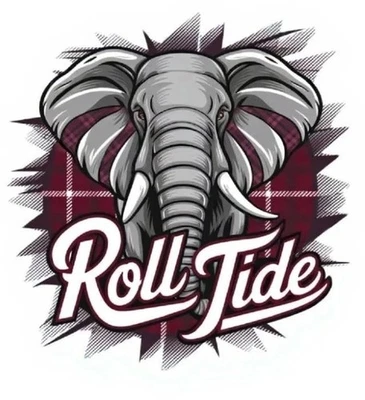 Alabama Crimson Tide Sticker Roll Tide NCAA Football Die Cut Laminated - Image 1 of 3