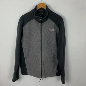 The North Face Zip Up Fleece Jacket Top Mens Medium Grey Flashdry Cost Lining - Picture 1 of 12