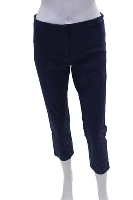 Theory 女式懒人拉链扣裤海军蓝 4 码 — 第 1/4 张图片