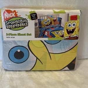 2005 SpongeBob Schwammkopf "Bubbly Fun" Twin 3-teiliges Lakenset. Nagelneu. - Bild 1 von 8