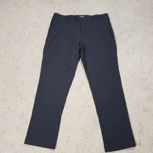 Banana Republic Pants Flat Front Pant Stretch Slim Fit Tech Mens 36x30 Black - Picture 1 of 12
