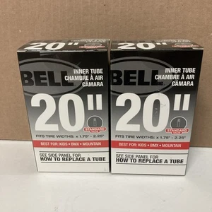 NEW Bell Bike 20” Inner Tube Fits Tire Widths 1.75"-2.25" Standard Lot Of 2 - Picture 1 of 4