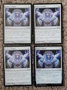 Magic The Gathering MTG Mirrodin MRD NCC Multiple Sets Power Conduit NM-LP x4 - Picture 1 of 1