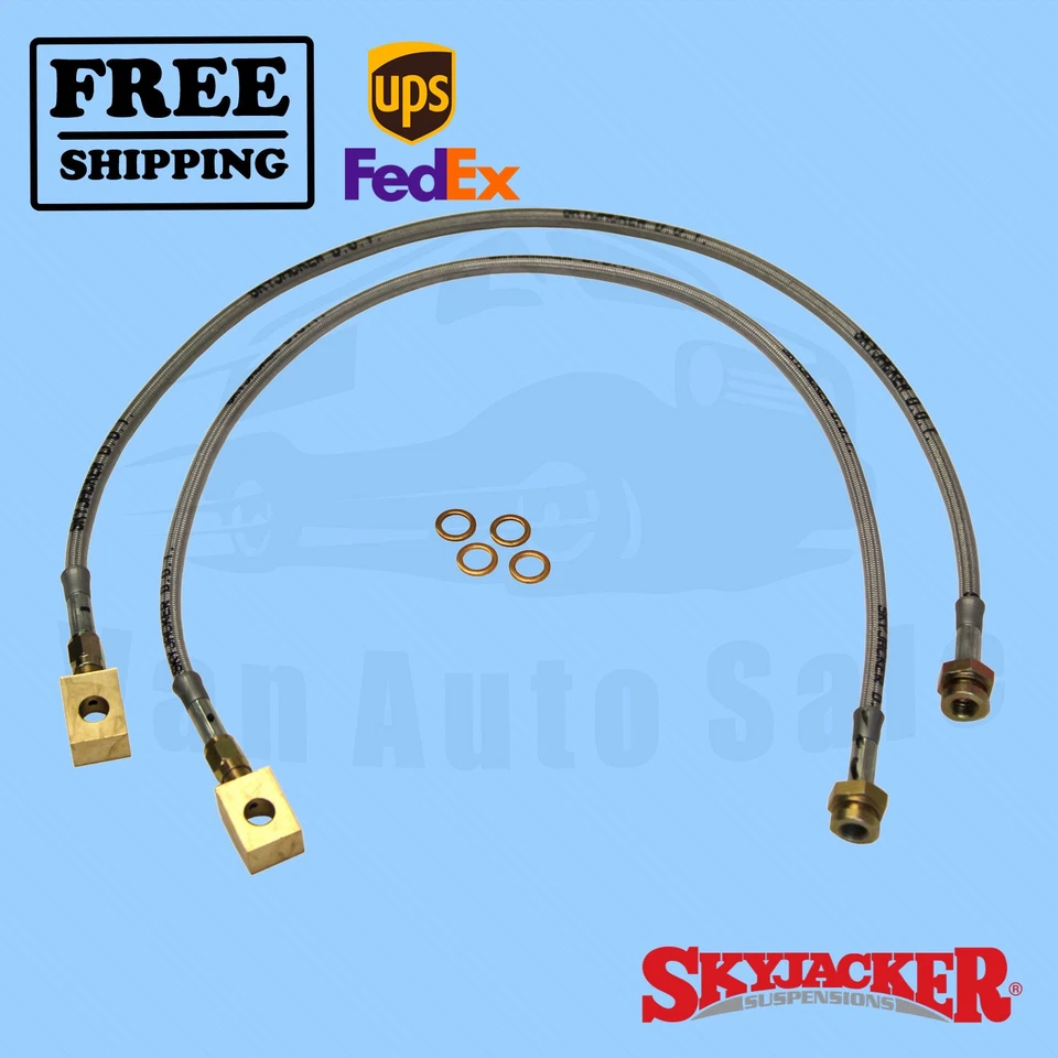 Skyjacker delantero línea de freno de acero inoxidable para Ford Bronco II 1984-1988 Foto 1 de 3