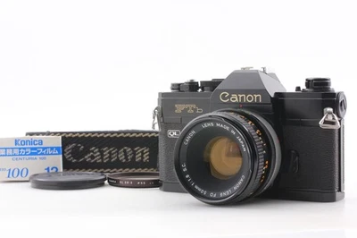[Exc+5] Canon FTb QL analoge Spiegelreflexkamera schwarz FD 50 mm f1.8 S.C.... - Bild 1 von 4
