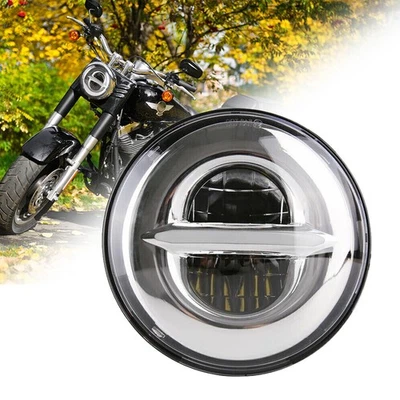 5.75 inch Street Motorcycle LED Headlight w/ DRLs For Harley davidson /Sportster Foto 1 de 4