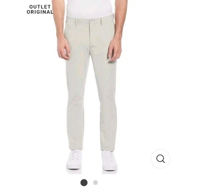 New Original Penguin Pants Mens 36x30 Agate Gray Slim Fit GOLF Chino Stretch $98 - Image 1 of 4