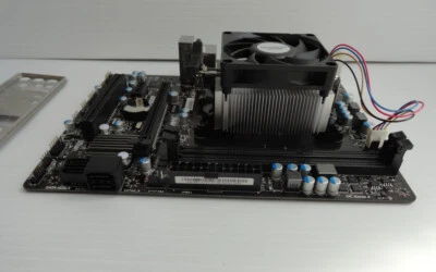 MSI A68HM-E33 MS-7721 VER:9.0 FM2+ Motherboard w/ AMD A10-7700 CPU &  I/O Guard - Image 1 of 4