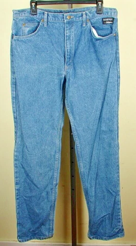 Vintage Oakland Raiders NFL Blue Jeans Pants By Slogos Size 36 x 34 Cover