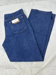 Wrangler 936DEN Men's Size 35x30 Blue Denim Jeans COWBOY CUT RIGID SLIM FIT - Picture 1 of 4