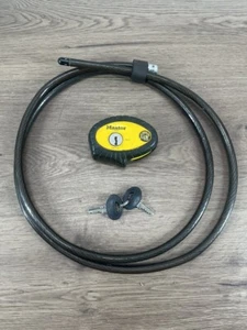 MASTER LOCK KEYED CABLE LOCK BIKE LOCK WITH KEY (WCP031568) - Picture 1 of 5