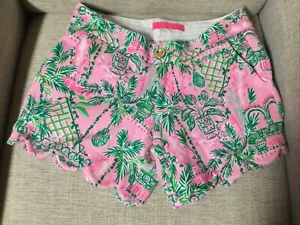 Lilly Pulitzer Buttercup Knit Short Mandevilla Baby Always Worth It Pink Green - Picture 1 of 19