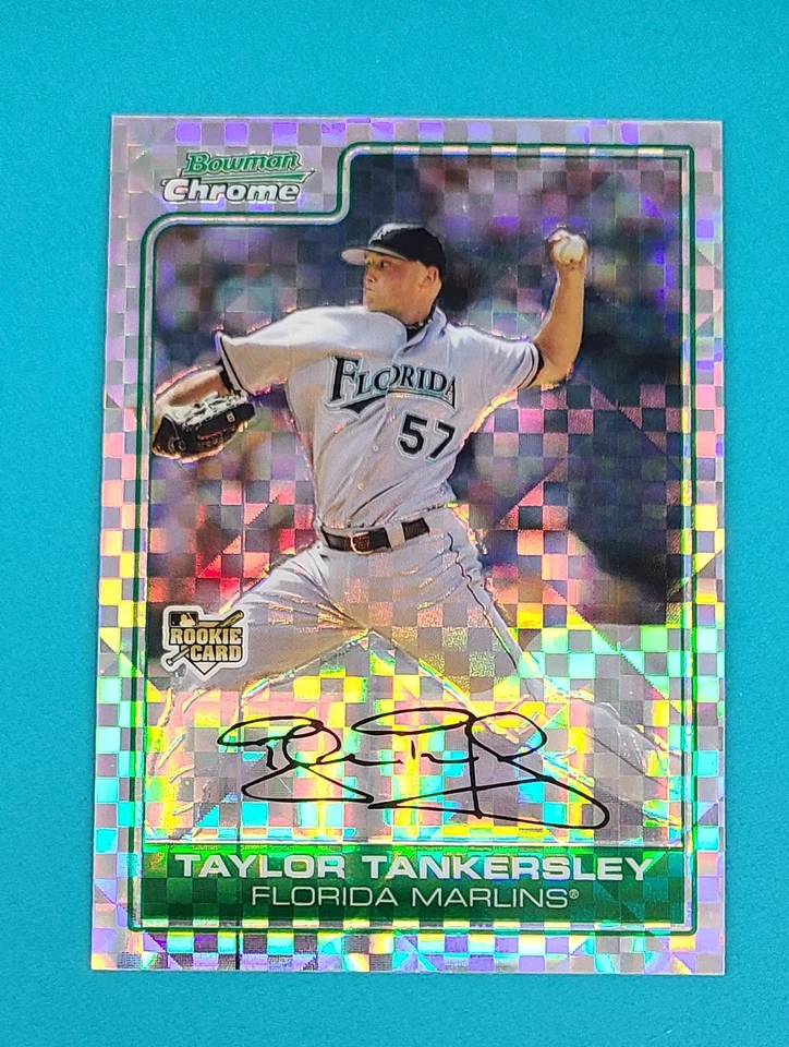 2006 Bowman Chrome XFractor Taylor Tankersley /299 Baseball Card - 50% Off 6+ W9 - Image 1 of 2