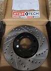 Stoptech Front Drilled And Slotted Brake Rotors   Pair 288X25 2002 2005 Audi A4