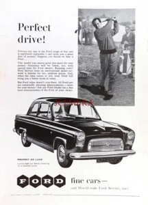 Ford 'PREFECT Deluxe' 1958 Motor Car Print (Golf) - Original Auto Advert - Picture 1 of 1