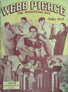 Webb Pierce The Wondering Boy, Antique/Vintage Sheet Music - Picture 1 of 3