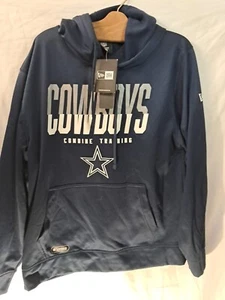 New Era NFL Cowboys Combine Training Pullover Hoodie Size Large Blue - Picture 1 of 5