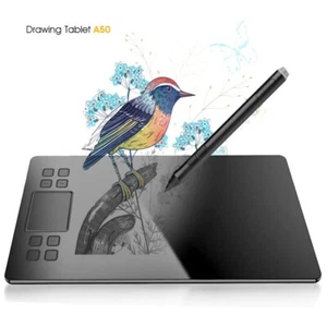 VEIKK A50 Graphics Drawing Tablet with 8192 Pressure SensitivityBattery-Free Pen - Afbeelding 1 van 12