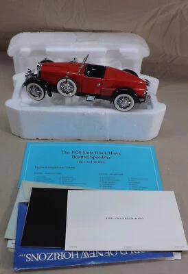 Franklin Mint 1928 Stutz Black Hawk Boattail Speedster Red 1/24 Diecast Car  - Image 1 of 4