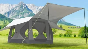 XL Camping Tent 4/6 Person with 40.86sq.ft, Hub Tent 10 Windows, Pop Up Cabin... - Picture 1 of 6