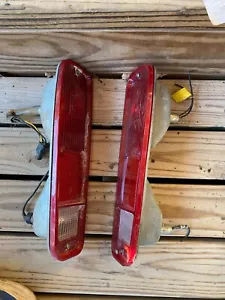 1973 1974 Ford Truck F100 F250 taillight metal housing set pair tail light 73 74 - Picture 1 of 15