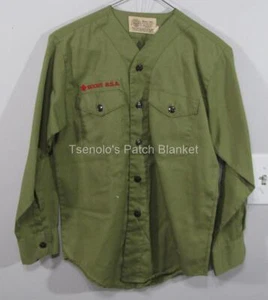 Boy Scout now Scouts BSA Vintage Uniform Shirt Youth Large LS FREE SHIP 122 - Picture 1 of 6