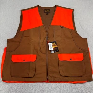 NWT Gamehide Briar Proof Upland Hunting Vest Mens 4X Outdoor Brown Blaze Orange - Picture 1 of 10