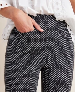 Anthropologie Trouser Work Pants Women’s Essential Black Pants High Rise Size 12 - Picture 1 of 15