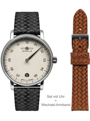 Zeppelin 8643-5 Monotimer Set Orologio Donna 36mm 5ATM - Immagine 1 di 4