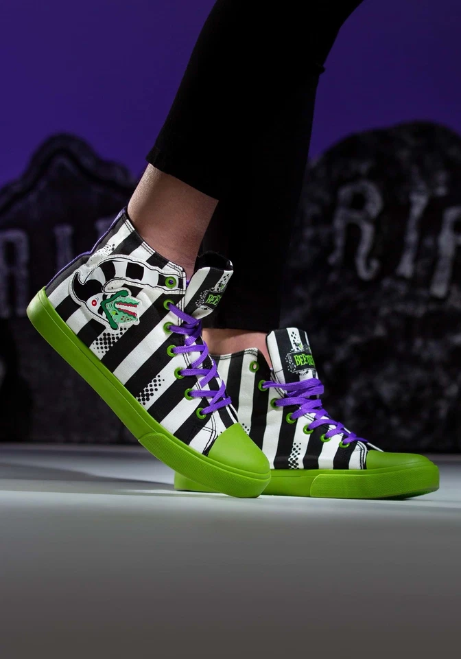 Beetlejuice Striped Unisex Sneakers - Image 1 of 1