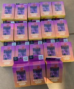 Lot Of 18 ALARM SAF RBK-5 High Power Relay Module 5 Amp Contacts 6/12/24 VDC New - Picture 1 of 9