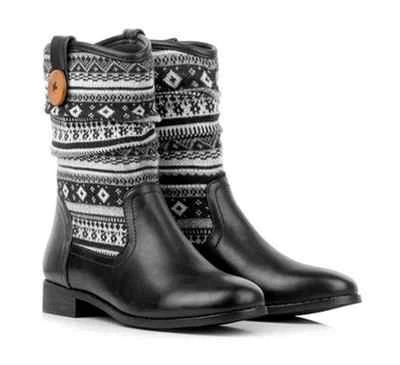 Brand New Comfortable Women's Black Nepal Boots by Georgie Porgy shoes size 6 UK