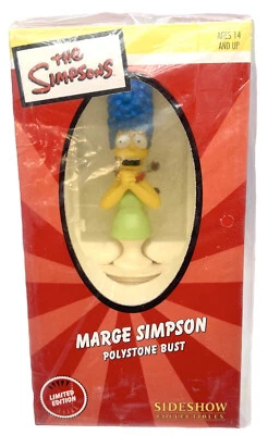 Figura Busto de Polystone de Marge de Los Simpson Sideshow Coleccionables Nuevo Foto 1 de 4