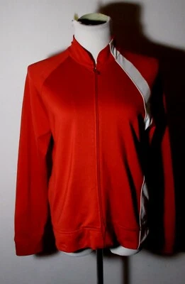 IZOD Red Rust Full Zip Athletic Warm-Up Jacket Size M - Image 1 of 4