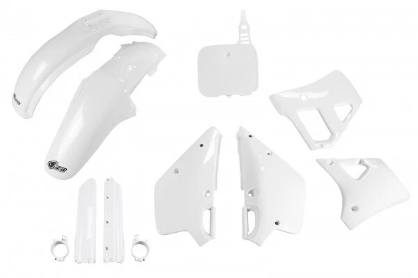 Kit de carenado de plástico completo Yamaha YZ 125 1991 blanco plástico OVNI Foto 1 de 1