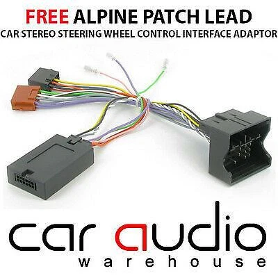 CTSCT003.2 ALPINE Citroen C2 C3 C4 C5 MKII C8 Car Steering Wheel Stalk Adaptor - Image 1 of 1