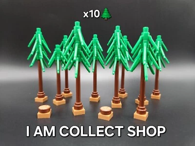 LEGO SAPIN TREE ARBRE MOC MICROSCALE (64 PIECES) LOT DE 10 (NEUF) - Photo 1/3