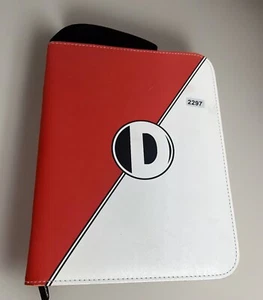 Pokemon Card Binder 200 Slots Red and White Binder Only No Cards 2297 - Picture 1 of 6