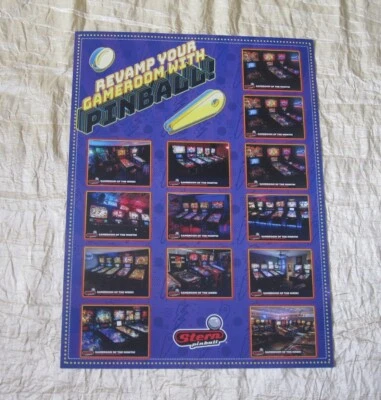 STERN REVAMP YOUR GAMEROOM PINBALL FLYER - Image 1 of 2