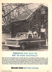 VINTAGE 1963 CHEVY TRUCKS PRINT AD - Bild 1 von 1